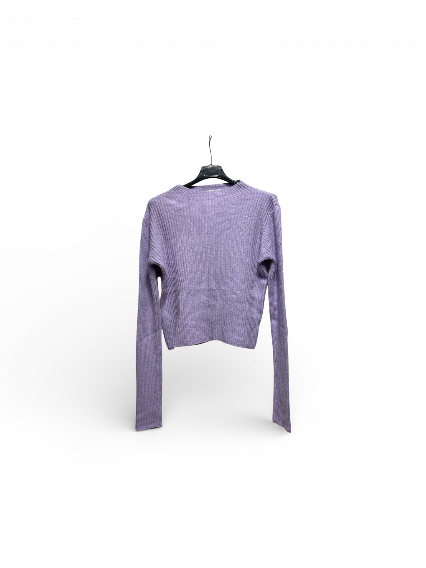 Jersey cuello perkins color lila