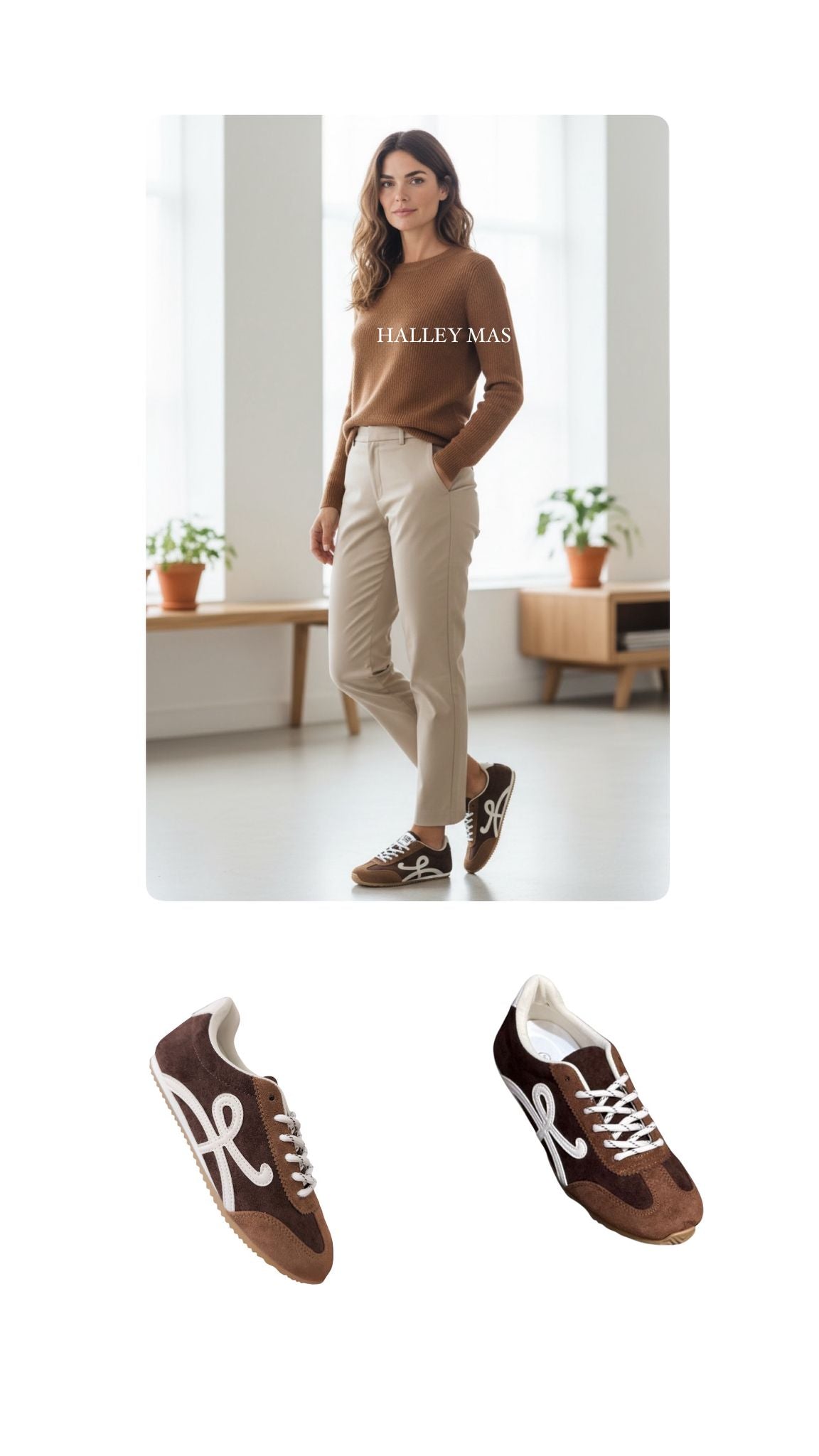 Zapatillas LW marrón chocolate